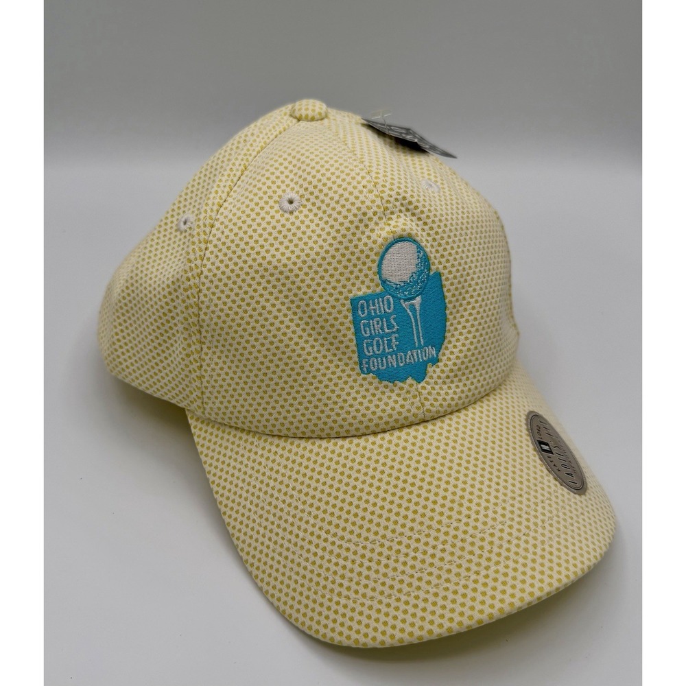 Kate Lord Ladies Cut Yellow Golf Hat Ohio Girls Golf Foundation New With Tags - Picture 3 of 7